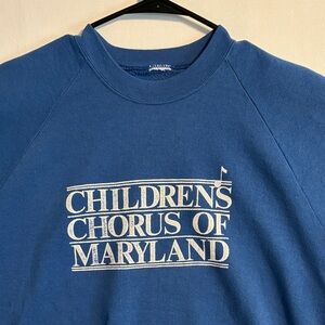 Vintage Maryland Chorus sweatshirt Blue No tags approx‎ size M to L